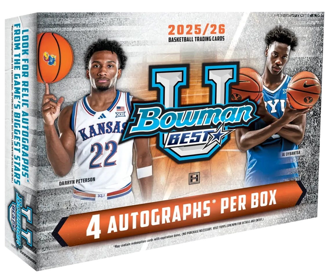 Bowman’s BEST 2025/26 Bowman's Best University Basketball Baby Deep Dive