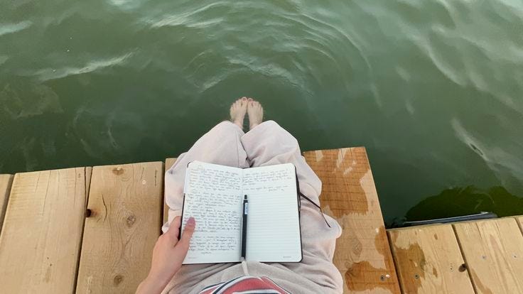 Journaling en el mar, escritura consciente