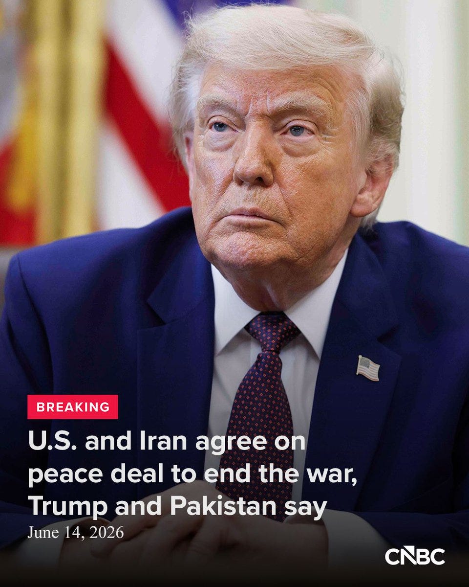 The U.S. and Iran have agreed on a deal to bring their nearly four-month  war to an end, with both sides declaring the immediate and permanent  termination of military operations on all