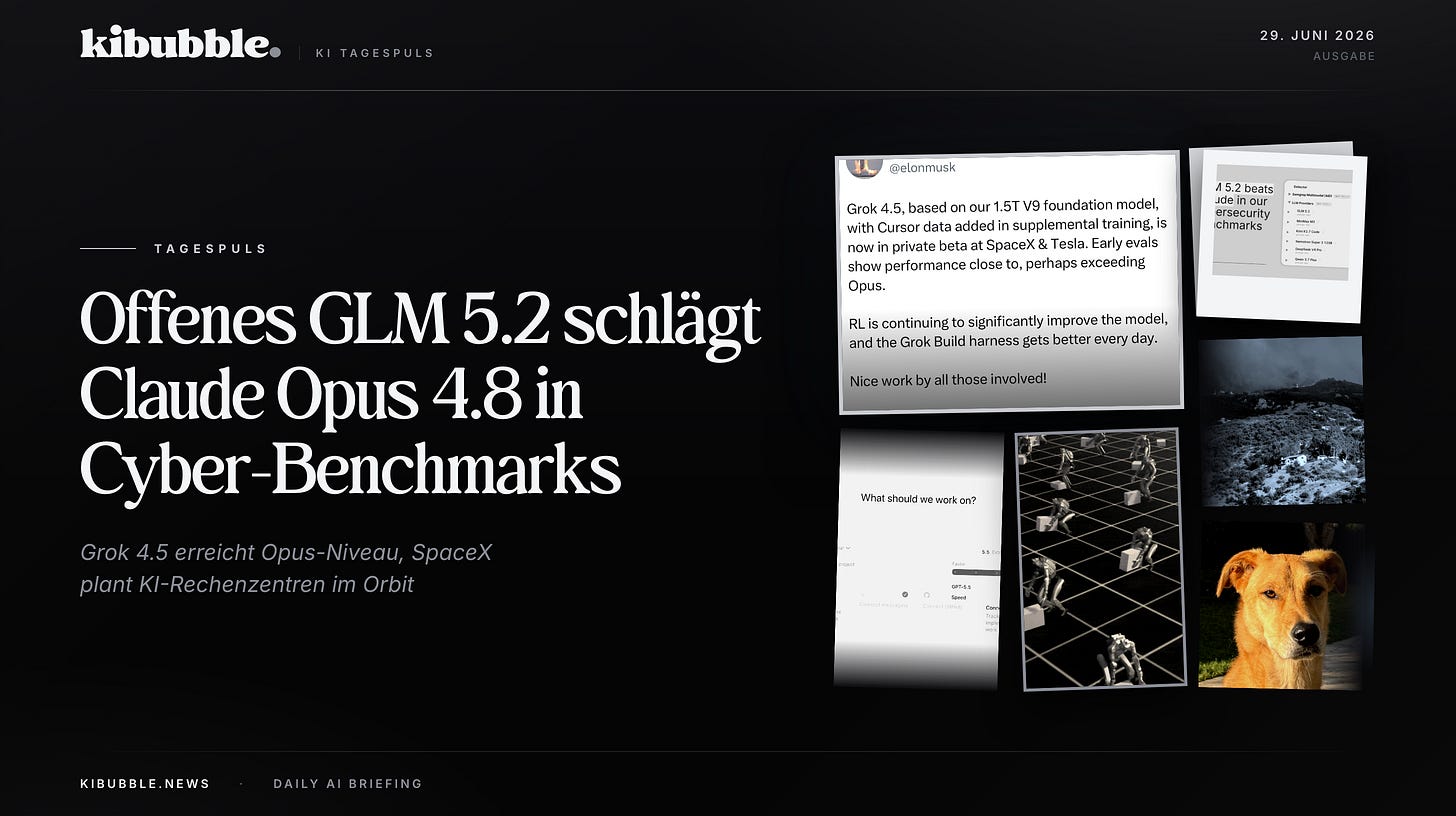 Anthropics Vorsprung schmilzt: GLM 5.2 schlägt Opus 4.8