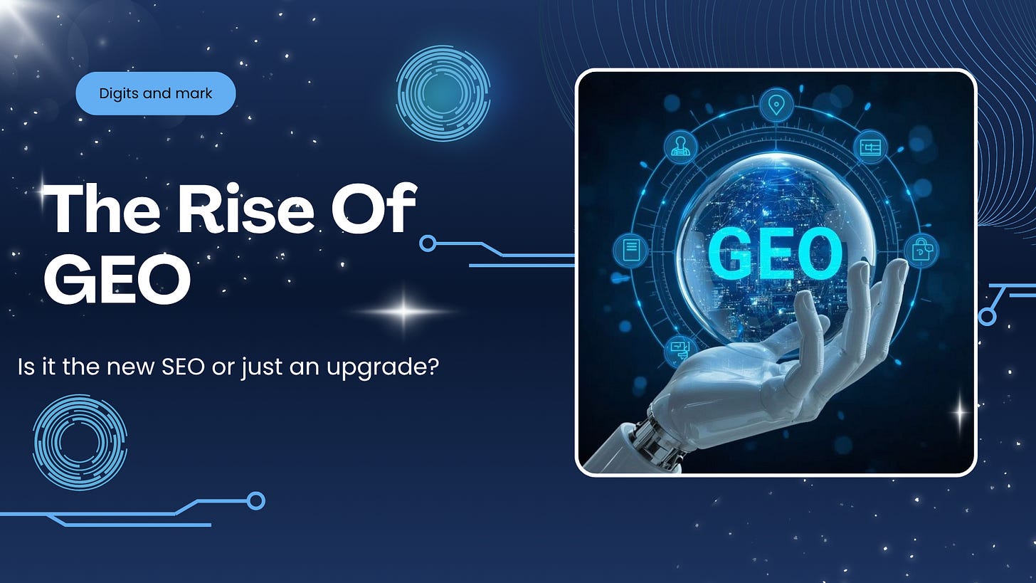 Different Geos The Rise Of GEO - by Ajenavi Edheroveno - Digits And Mark