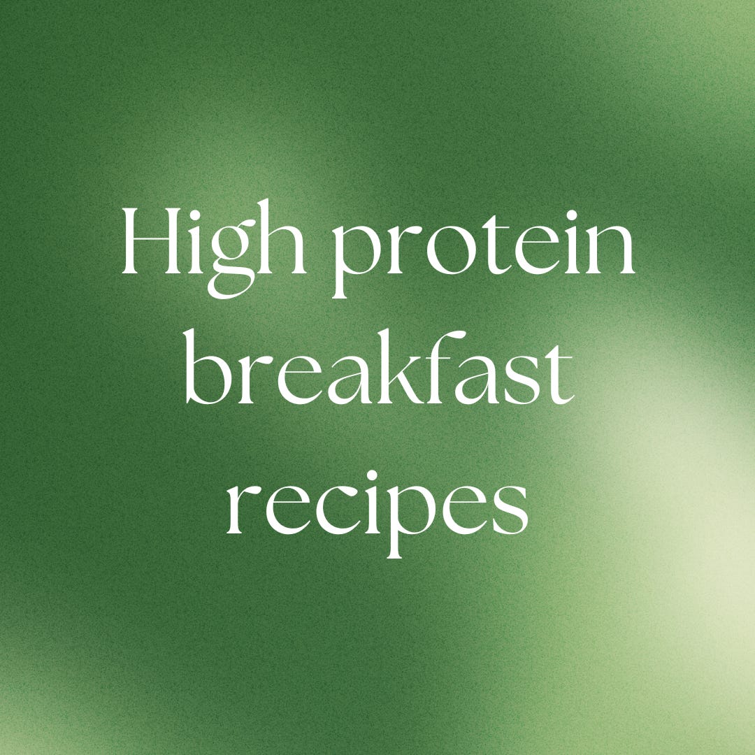 high-protein breakfast recipes