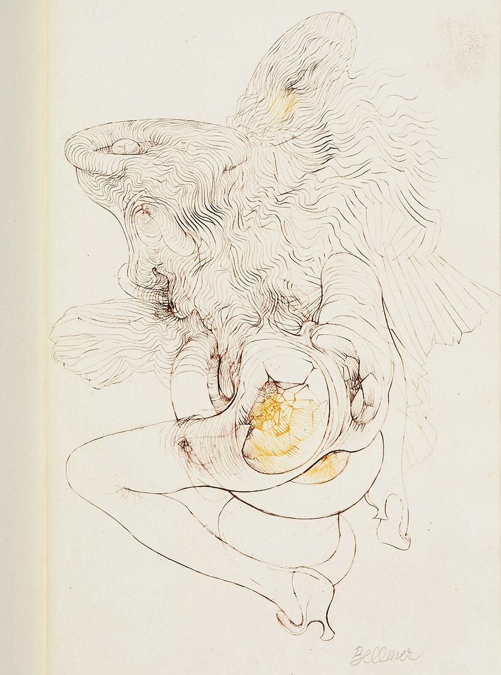 Hans Bellmer, Illustrations for Georges Bataille, Story of the Eye (1940)