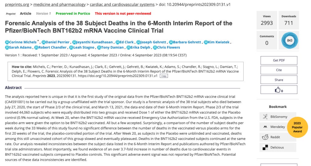 Screenshot of Study Webpage