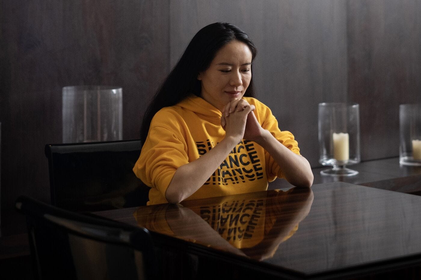 Yi He during an interview in Dubai last month. The Binance co-founder&nbsp;proved instrumental to the crypto exchange’s&nbsp;meteoric rise.