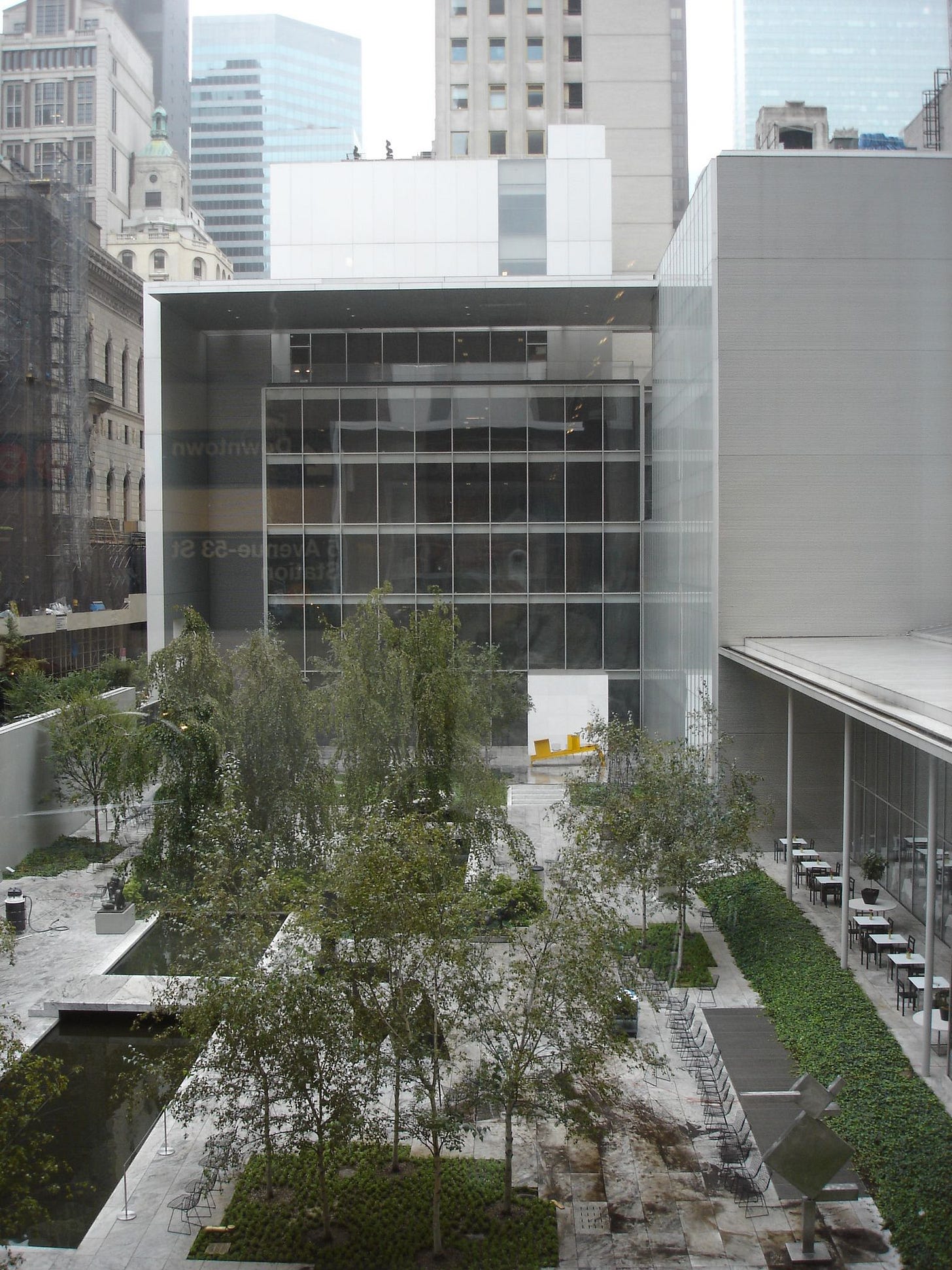 Exterior of the Museum of Modern Art building in New York Exterior of the Museum of Modern Art building in New York