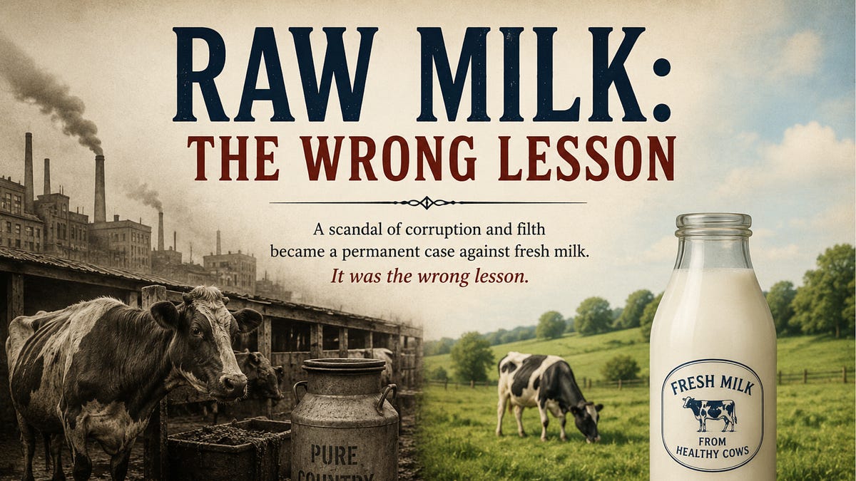 Raw Milk: The Wrong Lesson