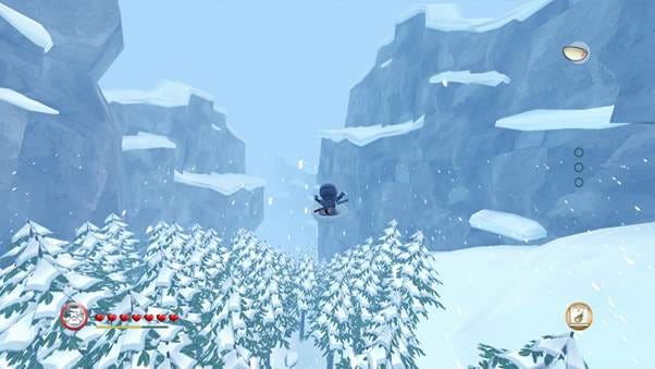 A video game screen with snow and trees

AI-generated content may be incorrect.