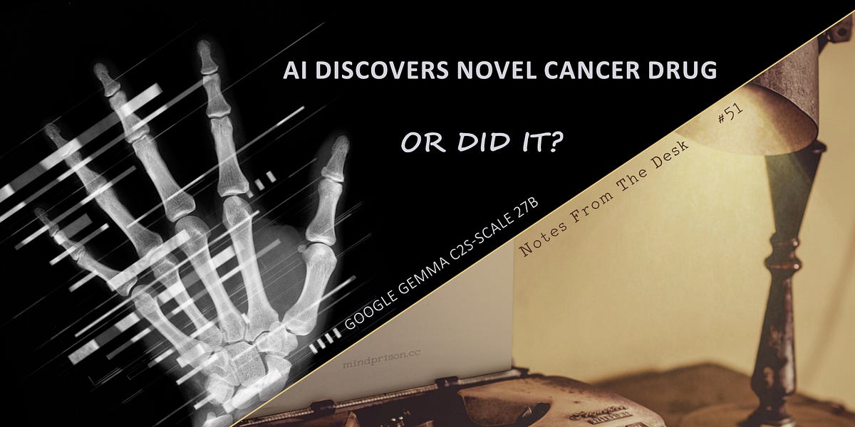 AI Discovers Novel Cancer Drug, or Did It?