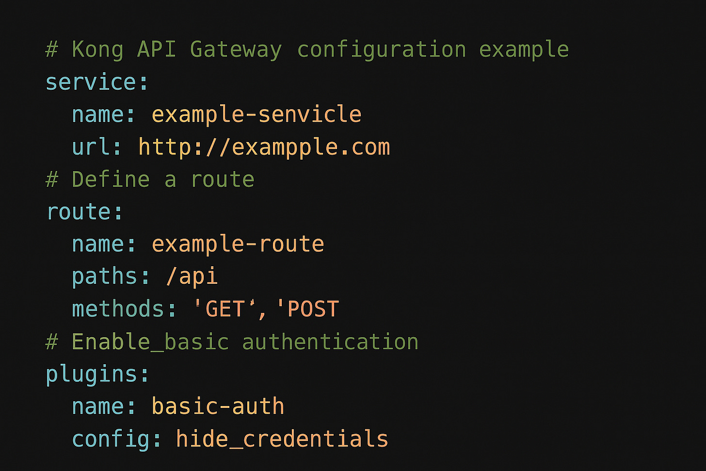 Exemplo de Configuração