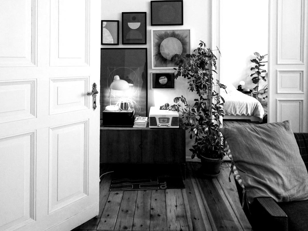 white wooden door near brown wooden table