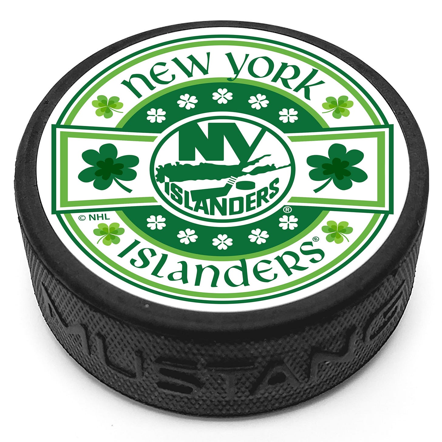 New York Islanders St. Patrick's Day Puck
