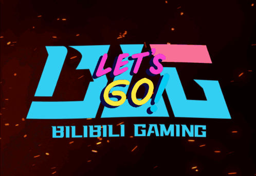 a logo that says let 's go and bilibili gaming a logo that says let 's go and bilibili gaming