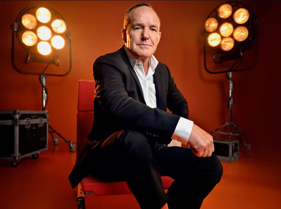 Photo of Clark Gregg captured from the Darktrace Defenders campaign brand hub. Photo of Clark Gregg captured from the Darktrace Defenders campaign brand hub.