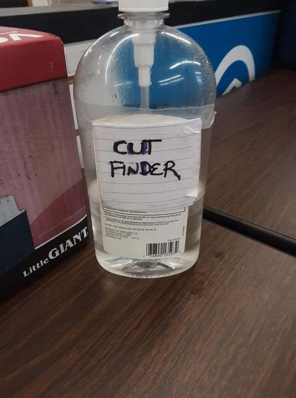 it’s not a hand sanitiser... - Credit: whatdolknow/Reddit it’s not a hand sanitiser... - Credit: whatdolknow/Reddit