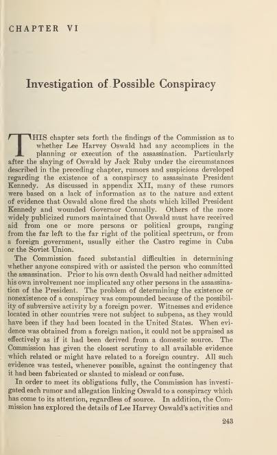 Warren Report pages 243 and 374.