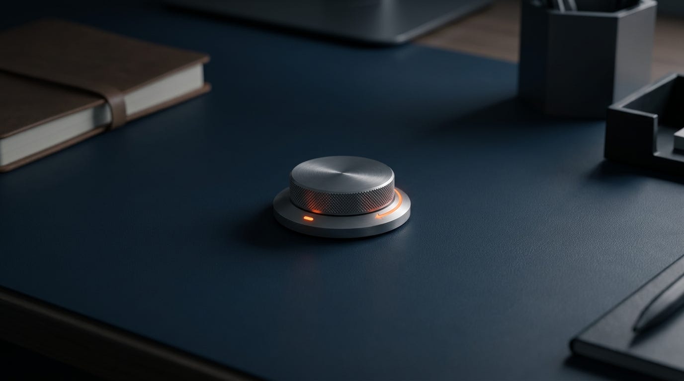 One lever moved all the way — focus One lever moved all the way — focus