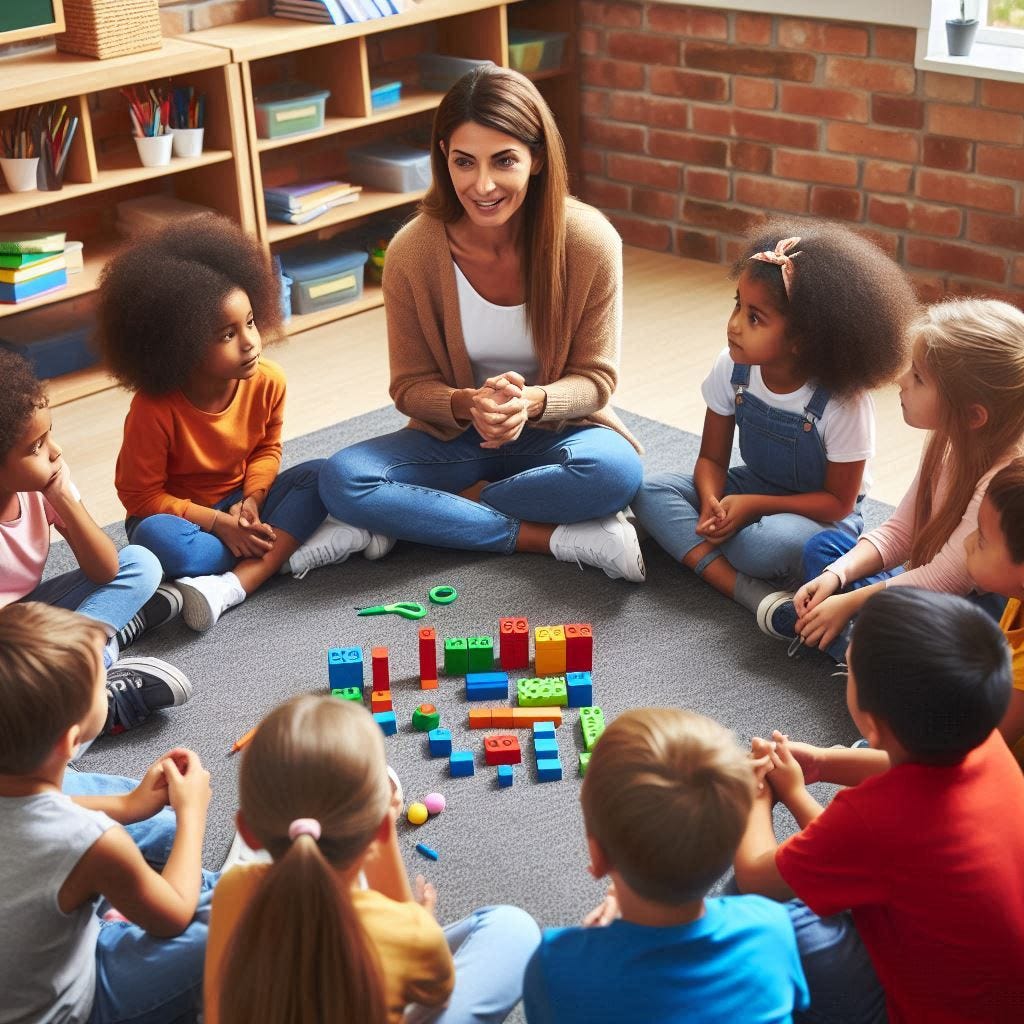 2nd graders learning division