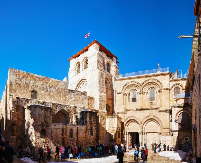 Interior Panorama of Church of the Holy Sepulchre in Jerusalem ...