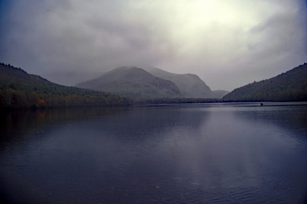 Lower South Branch Pond, Baxter State Park, Maine - Kodachrome - 1987