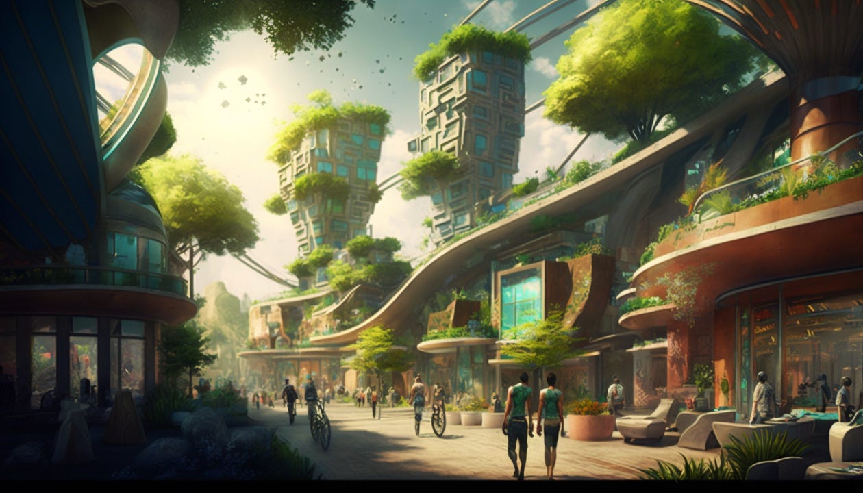Imagining Tomorrow's Cities: A Vision for Sustainable and Inclusive Urban  Futures [GPT-4]