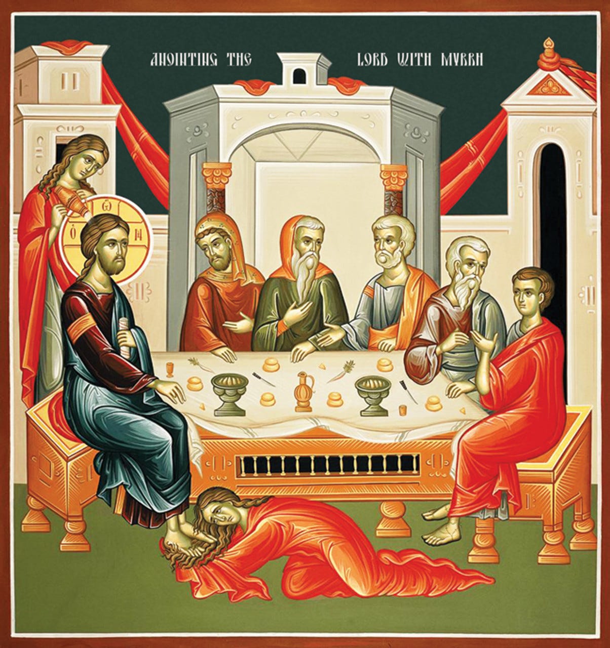 Icon of Christ and the Sinful woman - English - (11L71)