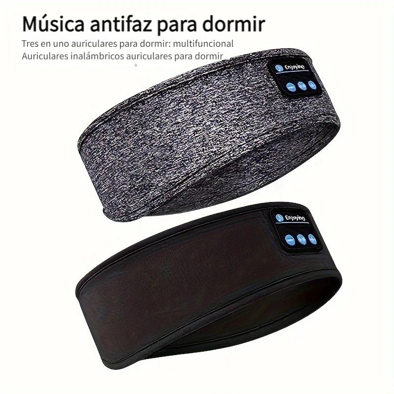   auriculares inalámbricos para dormir   –  , elástica, cómoda máscara de ojos musical inalámbrica 3-en-1 para dormir de  ,   de ruido, control de volumen, carga usb, ideal para ejercicio y juegos, auriculares inalámbricos 0