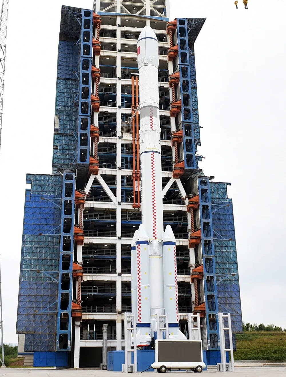 The Long March 6A Y12 vehicle at Launch Complex 9A ahead of its mission,