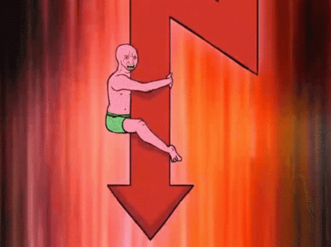Stock Market Falling Down Wojak Meme GIF | GIFDB.com
