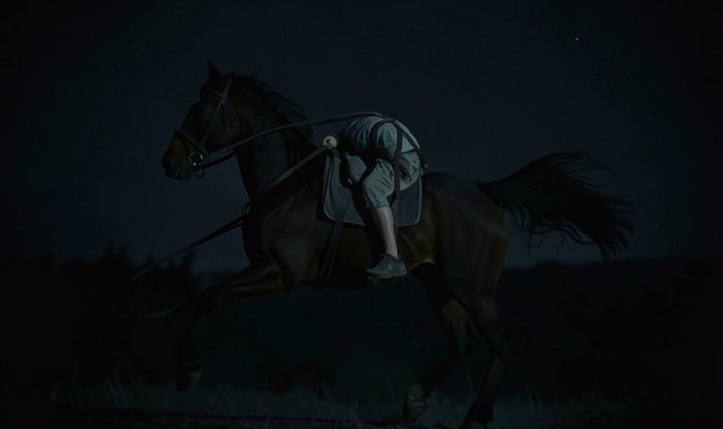 “El Muerto” (The headless horseman) continues to be reported riding across South Texas for centuries after he was killed and his body strapped to a horse. “El Muerto” (The headless horseman) continues to be reported riding across South Texas for centuries after he was killed and his body strapped to a horse.