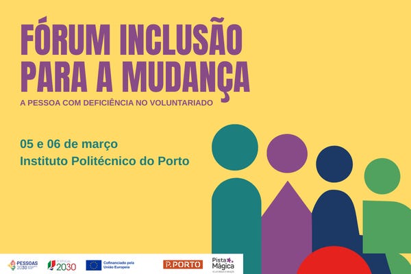 INSCRIÇÕES ABERTAS 🌍 Fórum Inclusão para a Mudança