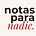 notas para nadie