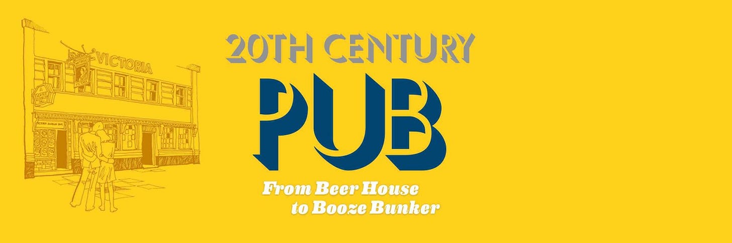 A banner version of the cover for our book 20th Century Pub.