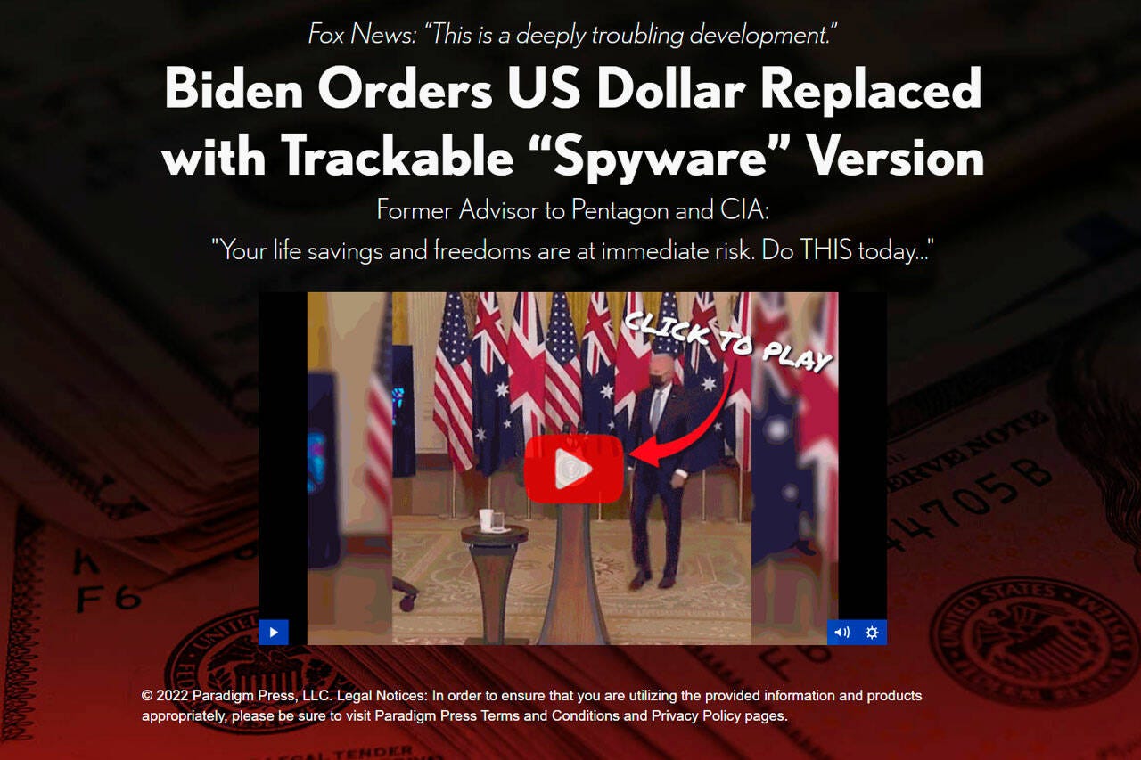 Jim Rickards' Strategic Intelligence Biden Bucks Review | Tacoma Daily Index