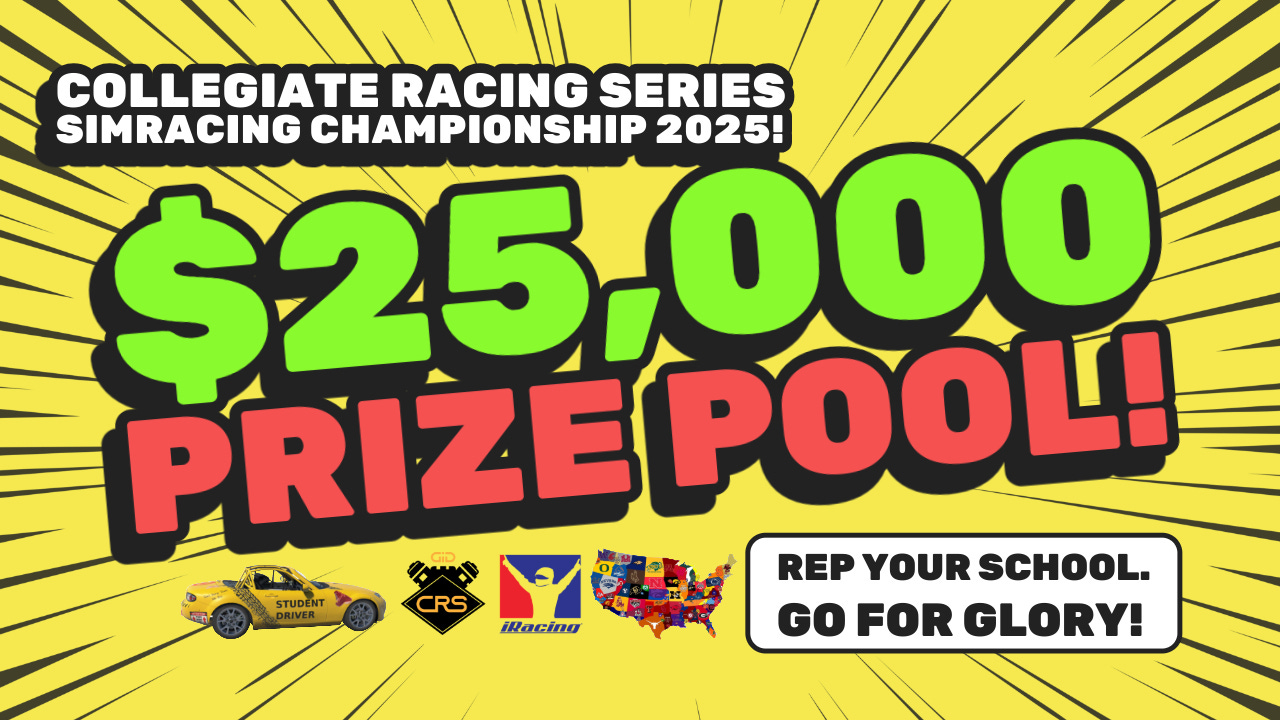 $25,000 UP FOR GRABS! - CRS Launches Simracing Championship powered by iRacing!