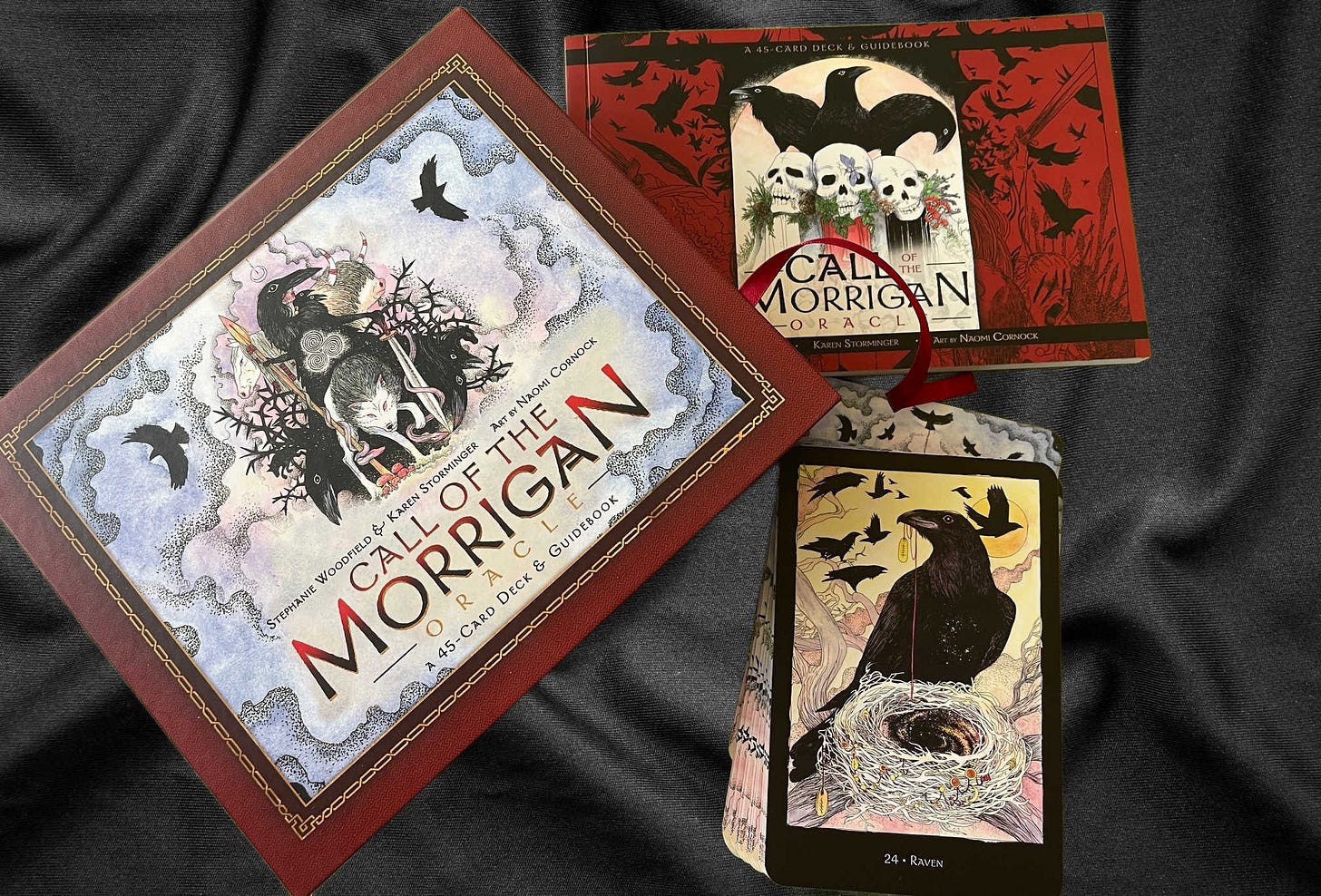 Call of the Morrigan box, guidebook and deck from llewellyn prublications.