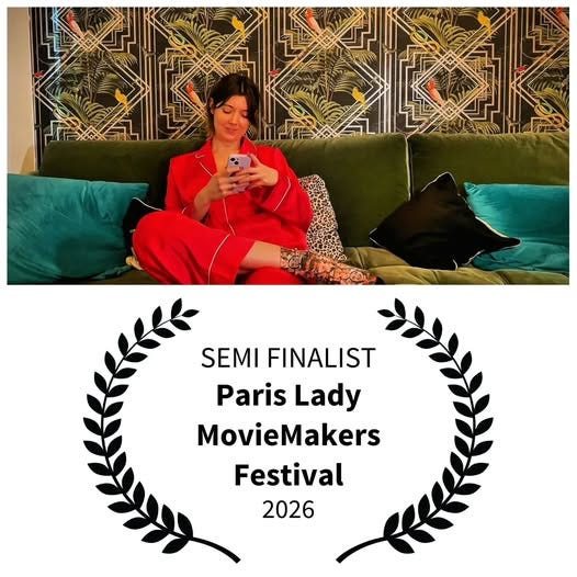 May be an image of text that says "M សររា SEMI FINALIST Paris Lady MovieMakers Festival 2026"