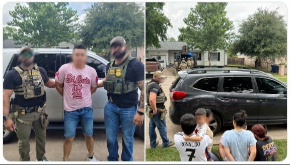 Immigration Agents attempting to arrest an "MS 13 gang member on the run" were ambushed by family members who assaulted them on July 2, 2025 Immigration Agents attempting to arrest an "MS 13 gang member on the run" were ambushed by family members who assaulted them on July 2, 2025