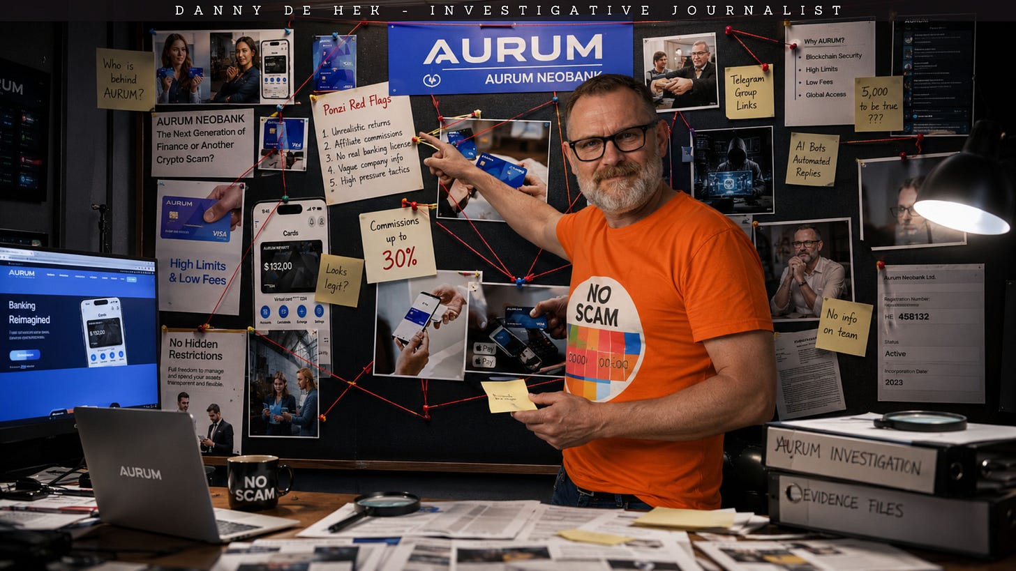 AURUM Neobank Exposed: Crypto Bank Illusion, AI Trading Bots And MLM Ponzi Red Flags In Plain Sight!