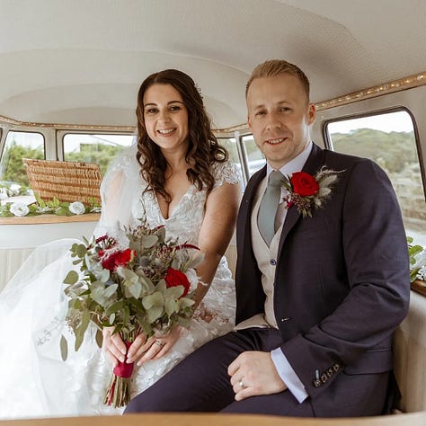 Holly and toms wedding day