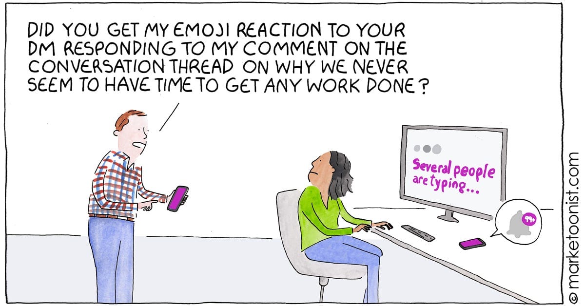 Productively Unproductive cartoon - Marketoonist | Tom Fishburne