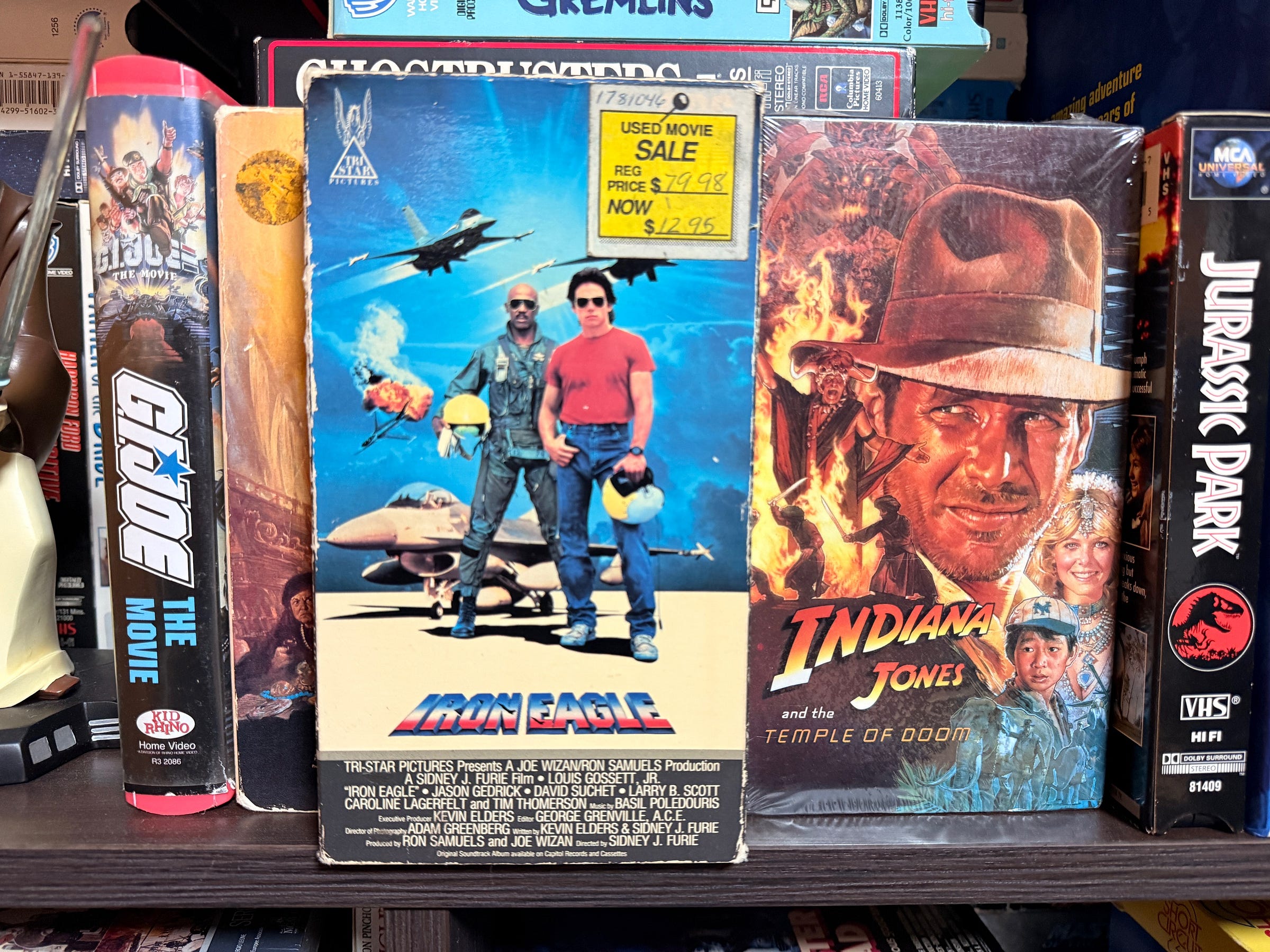 Iron Eagle VHS Used Movie Price Sticker 1980s | Nostalgia Nation