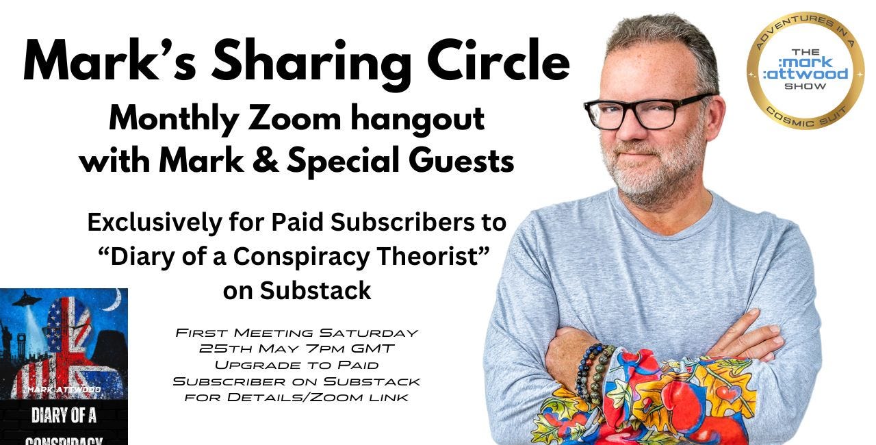 Zoom Link for Mark's Sharing Circle #1 25th May 2024 8pm GMT