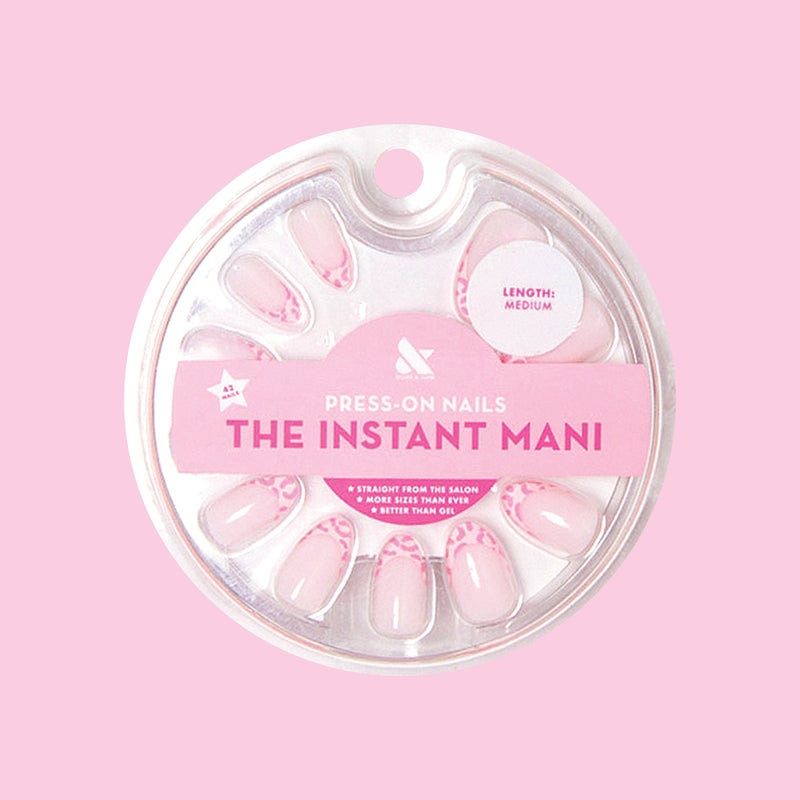 Pink Cheetah - Press-On | Medium | Almond 