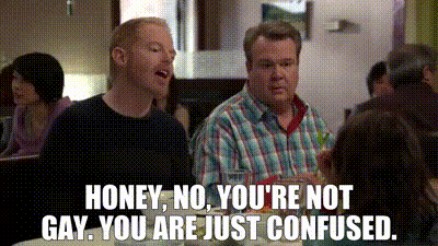 YARN | Honey, no, you're not gay. You are just confused. | Modern Family  (2009) - S04E19 The Future Dunphys | Video gifs by quotes | 7e873ed1 | 紗