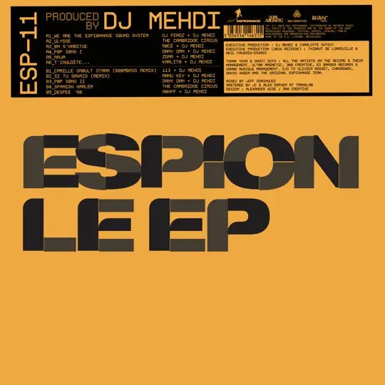 Dj mehdi : l'Étoile du hip-hop et de la musique Électronique française Espion Le EP (2024)