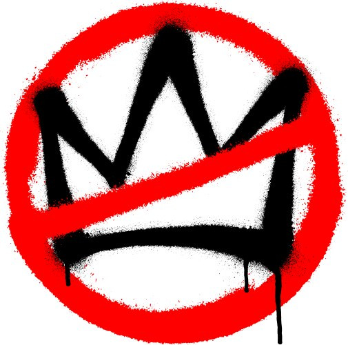 Sprayed you font graffiti with overspray Vector Image