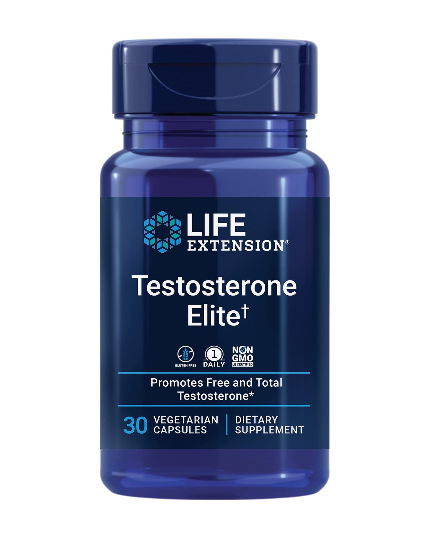 Life Extension Testosterone Elite – Testosterone Production Support  Supplement for Men - with Luteolin, Pomegranate and Cacao Seed Extract – ...