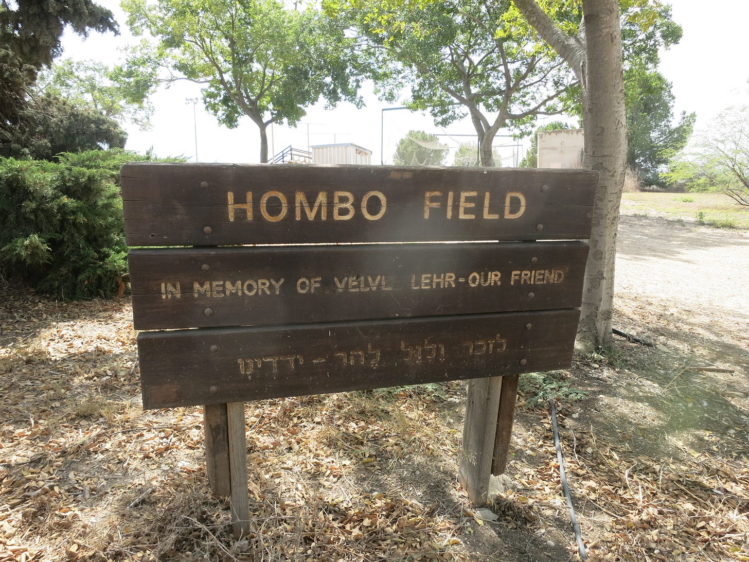 Hombo Field at Kibbutz Gezer.