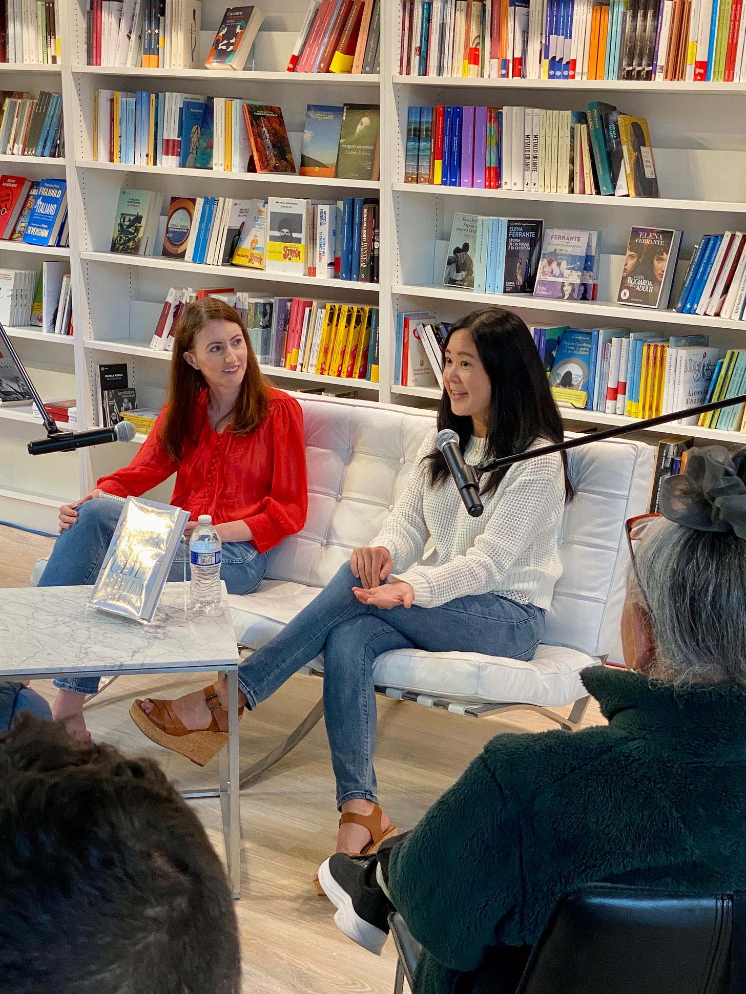 Authors Erin Carlson and Evelyn Skye at Telegraph Hills Books, San Francisco, California
